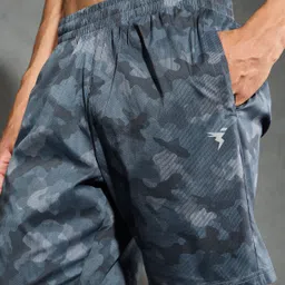 technosport Printed Men Blue Sports Shorts image 4