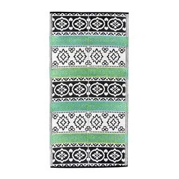 sapana carpet-mats Black Traditional Polyproylene 3 x 6 Feet Machine Made Picnic Mats image 4