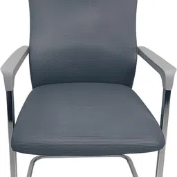 takhtaara Ergonomic Visitor Chair with Chrome Cantilever Base and Cushioned Seat Back Fabric, Mesh, Synthetic Fiber Office Visitor Chair-picture-14