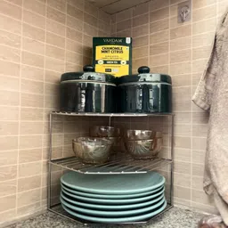 manan Utensil Kitchen Rack CORNER RACK Steel-picture-10