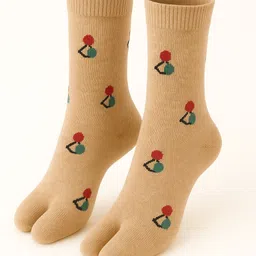 rapid garments Women Solid Mid-Calf/Crew image 4