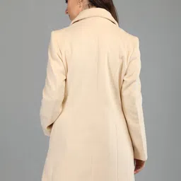 honnete 100 % Polyester Solid Coat For Women image 2