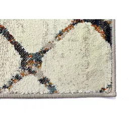 sapana carpet-mats Cream Chevron Polypropylene 3 ft X 5 ft Machine Made Carpet image 4