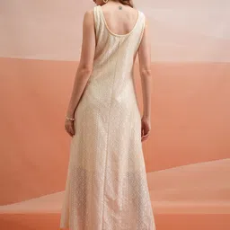tokyo talkies Women Maxi Beige Ankle Length Dress image 2