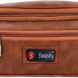 CTX PU Leather Waist Bag Fanny Pack Kamar Pouch Belt Bags Travel Stylish Swipe bag Waist Money Card Bag-picture-19