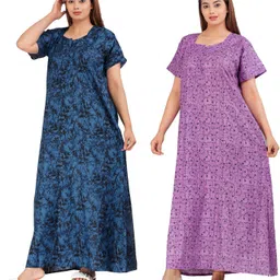 ruishee Pack of 2 Women Nighty Set-picture-12