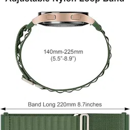 Gadgetzilla 22MM Nylon Alpine / Trail Velcro Loop Bands / Straps Compatible With Noise 22 mm Fabric Watch Strap image 4