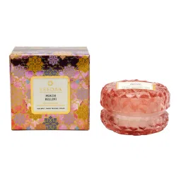 Veedaa Peach Bellini Crystal Glass Scented Candle image 2