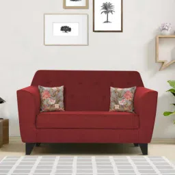 trevi furniture Bali Fabric 2 Seater Sofa in Red Colour-picture-38