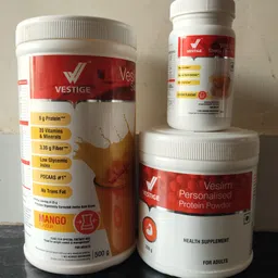 vestige VESLIM MANGO SHAKE & PROTEIN POWDER 200GM & LEMON Nutrition Bars-picture-30