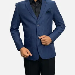 gargian master cut Men Self Design Single Breasted Wedding Blazer image 1