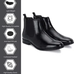 hirel's Premium Handmade Chelsea |Soft Cushioned Insole |Slip-Resistance Boots For Men image 2