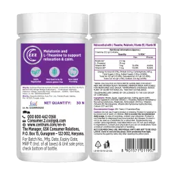 Centrum Sleep & Refresh - 30 Gummies|Melatonin, L-Theanine, Vitamin B3,B6 support Restful Sleep & Relief from Stress(100% Veg) image 2