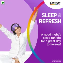 Centrum Sleep & Refresh - 30 Gummies|Melatonin, L-Theanine, Vitamin B3,B6 support Restful Sleep & Relief from Stress(100% Veg) image 5
