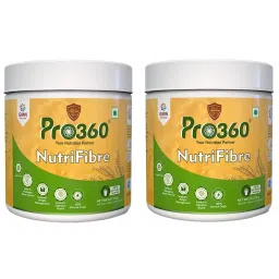 Pro360 NutriFibre Water Soluble Prebiotic Dietary High Fiber Supplement Powder for Digestive Health - Helps To Manage Diabetes, Weight Management (Unflavored) - 250+250g Pack of 2-picture-10