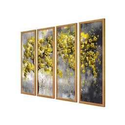 999store Leave Multicolour Canvas Framed Landscape Art Panel image 4