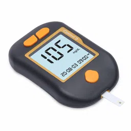 control d Advanced Diabetes Digital Glucose Blood Sugar Testing Monitor with 5 Strips Glucometer image 3