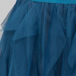 sukhharta Women Self Design Flared Blue Skirt image 4