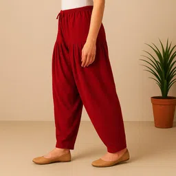 khatuja's Pure Cotton Solid Women ["Red"] Salwar image 4