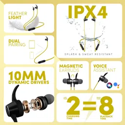 sens ALVIS 1 Bluetooth Neckband with Magnetic Earbuds Bluetooth Gaming Headset image 2