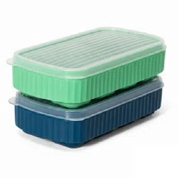 flynhigh 2pcs 8 big Cavity Pop Up Ice Cube Trays for Freezer with Lid 100% BPA Free B121 Multicolor Silicone Ice Cube Tray-picture-34