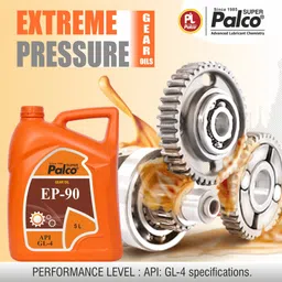 pl super palco EP 90 Extreme Pressure Gear Oil 5 Litre API GL 4 Gear Oil for Cars Smooth Gear Shifting & Gear Protection Anti Foaming Smooth Transmissions Superior Protection Gear Oil image 4