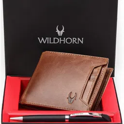 Men Casual Tan Genuine Leather RFID Wallet-image-75