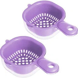 apmfashion 2-in-1 Double Layer Round Vegetable and Fruit Washing Strainer Bowl Plastic Fruit & Vegetable Basket-picture-11