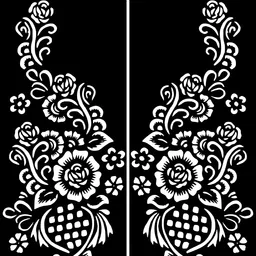mehendiaura Mehandi AURA Stencil For Female hands bridal, Mehendi Design Sticker Stencil MEHENDI AURA - F51 Herbal, Natural Stencil-picture-26