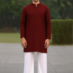 zeal g Wide Leg White Cotton Men Pyjama image 4