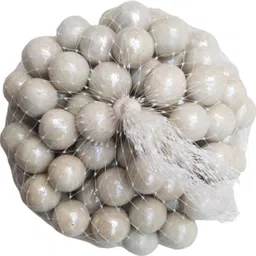 jiyansh traders 90 Pcs White Colour Kanche Marble Glass Ball Goli in Stone Pebble Regular Round Fire Glass Pebbles image 1