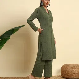 myles Women Wool Kurta Palazzo Set-picture-25