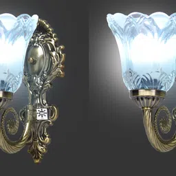 whiteray Uplight Wall Lamp With Bulb image 2
