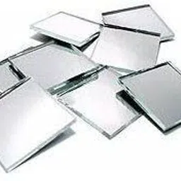 vinayak gallery Square Shape Mirror for Lippan Art. Jewellery Making (1.5 Inch, 100 PCS) image 2