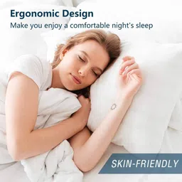 cathrol Cotton Solid Sleeping Pillow Pack of 4 image 2