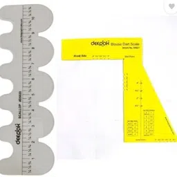 Blouse Dart Scale and 11" Inch Scallop Scale - Scallop + Z Scale Ruler-image-69