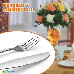 flipkart smartbuy 5 Pcs Cooking Silver Flatware Set, Stainless Steel, Utensil, Cutlery Set Stainless Steel Dinner Fork Set-picture-28