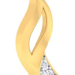 avsar AVP914YB 14kt Cubic Zirconia Yellow Gold Pendant image 2