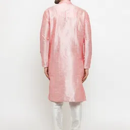 larwa Men Silk Blend Kurta Churidar Set image 4