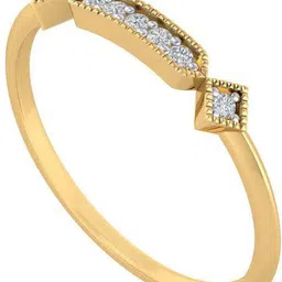 Diamtrendz Jewels BIS Hallmarked 14kt Cubic Zirconia Yellow Gold ring-picture-16