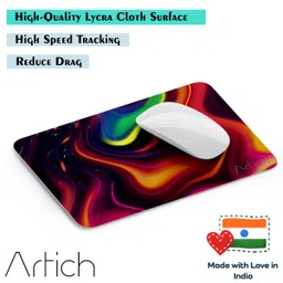 Artich Soft Non-Slip Multi-Use Mouse Pad The Grail of Rainbow Abstract Mousepad image 4