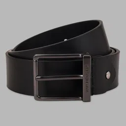 van heusen Men Black Genuine Leather Belt image 1