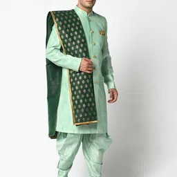 DEYANN Self Design Sherwani image 4