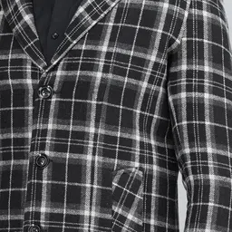 chkokko Tweed Checkered Coat For Men image 5