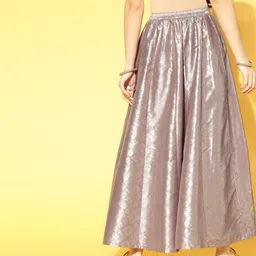 libas Women Geometric Print A-line Purple Skirt image 2