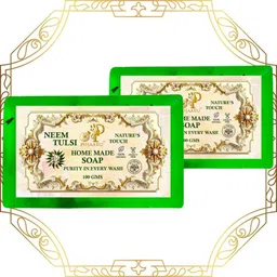 pihaaru Pack of 2 ,Neem Tulsi Herbal Bliss Soap – Soft & Clean Skin Everyday (200g)'-picture-12
