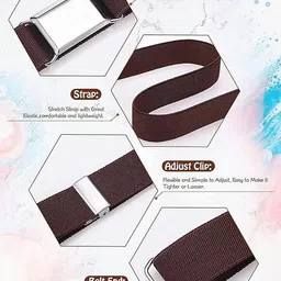 jiyancreation Boys & Girls Casual Black, Brown Nylon Belt image 2