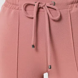 q-rious Women Regular Fit Pink Lycra Blend Trousers image 4