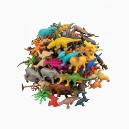 chutti toys 27Piece Animal Toy Set for Kids – Includes Dinosaurs, Wild Animals, Birds & Tree-picture-42