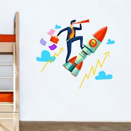 rawpockets Multicolored Business Focus Goal Wall Stickers image 1
